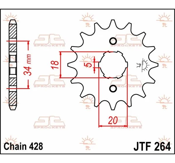JT SPROCKETS Ritzel & Kettenräder - Detailansicht