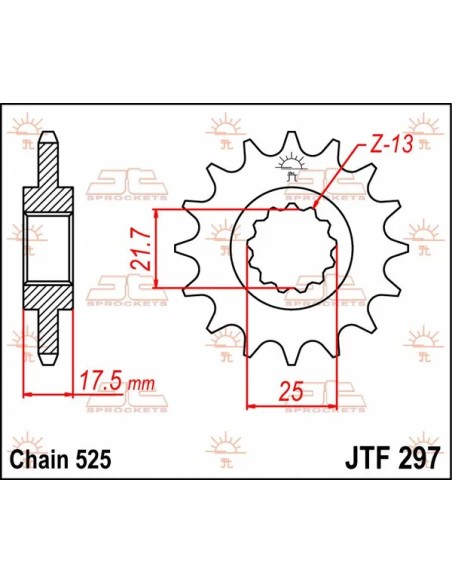JT SPROCKETS Ritzel & Kettenräder - Detailansicht