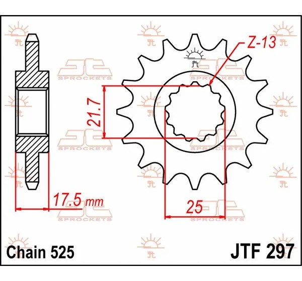 JT SPROCKETS Ritzel & Kettenräder - Detailansicht