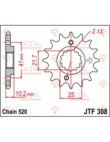 JT SPROCKETS Ritzel & Kettenräder - Detailansicht