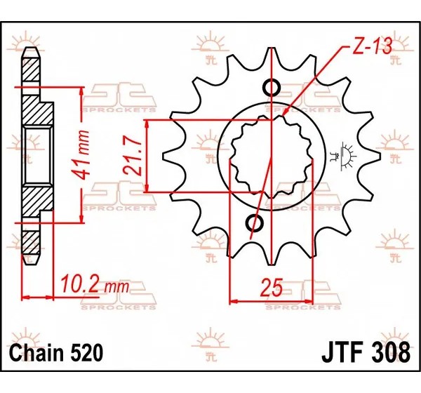 JT SPROCKETS Ritzel & Kettenräder - Detailansicht