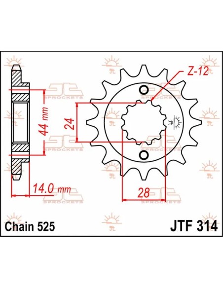 JT SPROCKETS Ritzel & Kettenräder - Detailansicht