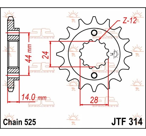 JT SPROCKETS Ritzel & Kettenräder - Detailansicht