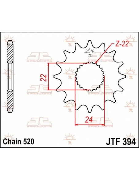 JT SPROCKETS Ritzel & Kettenräder - Detailansicht