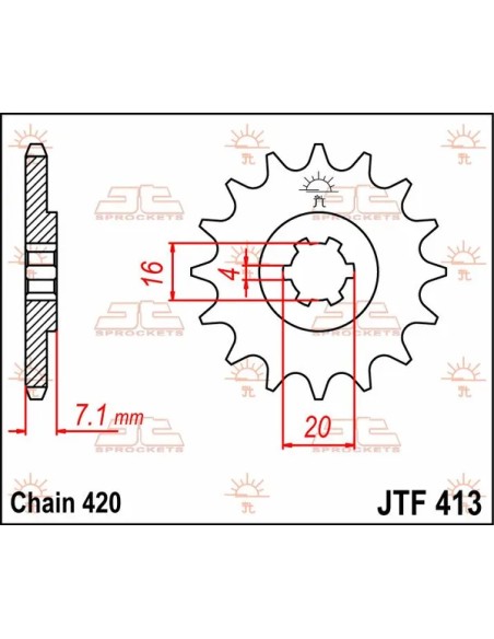 JT SPROCKETS Ritzel & Kettenräder - Detailansicht