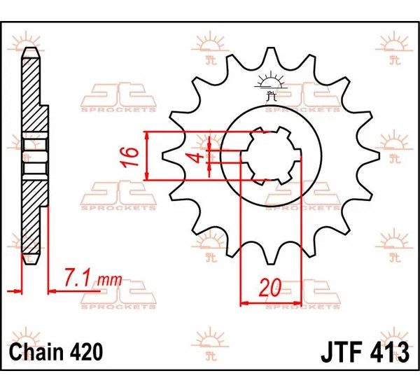 JT SPROCKETS Ritzel & Kettenräder - Detailansicht