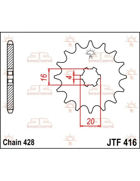 JT SPROCKETS Ritzel & Kettenräder - Detailansicht