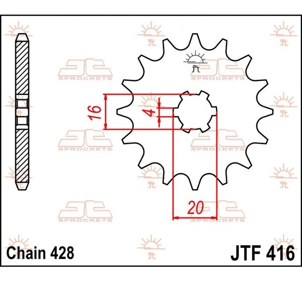 JT SPROCKETS Ritzel & Kettenräder - Detailansicht