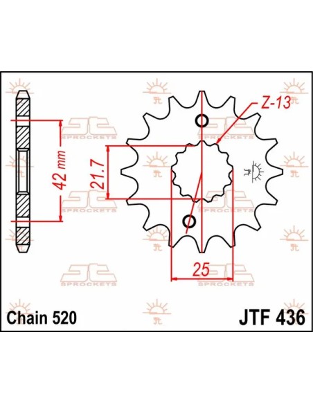 JT SPROCKETS Ritzel & Kettenräder - Detailansicht