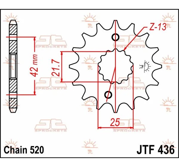 JT SPROCKETS Ritzel & Kettenräder - Detailansicht