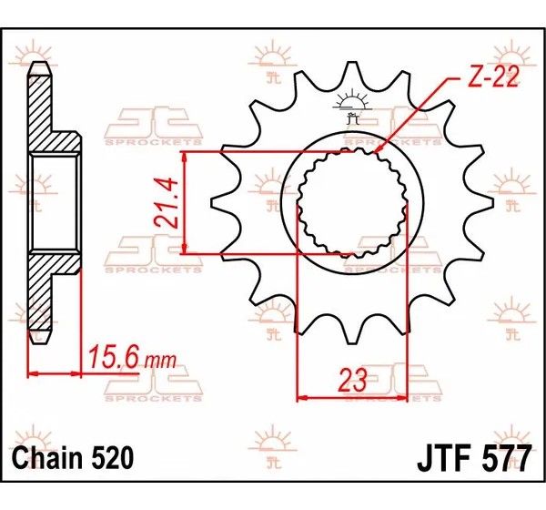 JT SPROCKETS Ritzel & Kettenräder - Detailansicht