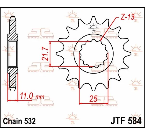 JT SPROCKETS Ritzel & Kettenräder - Detailansicht