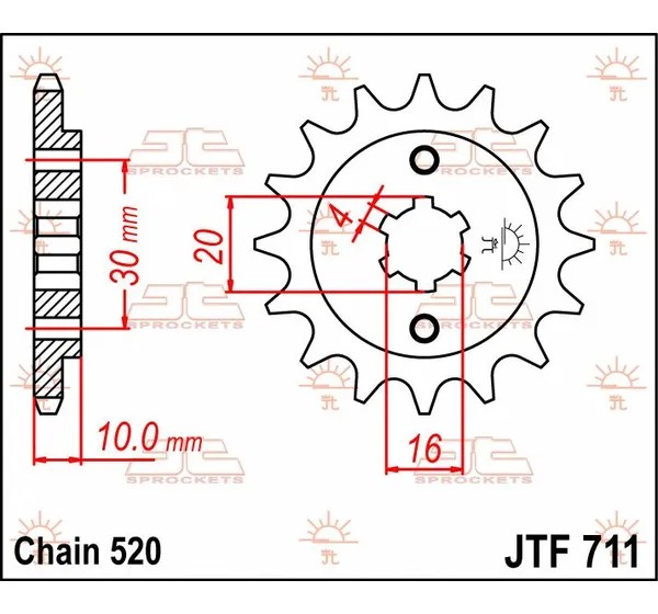JT SPROCKETS Ritzel & Kettenräder - Detailansicht