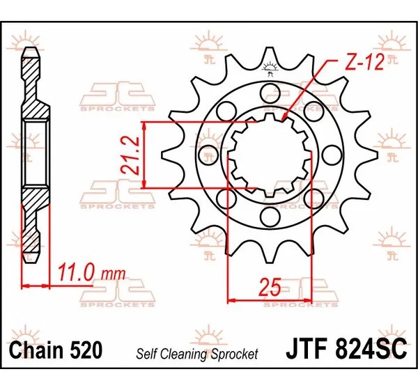 JT SPROCKETS Ritzel & Kettenräder - Detailansicht