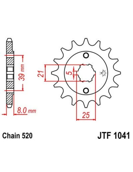 JT SPROCKETS Ritzel & Kettenräder - Detailansicht