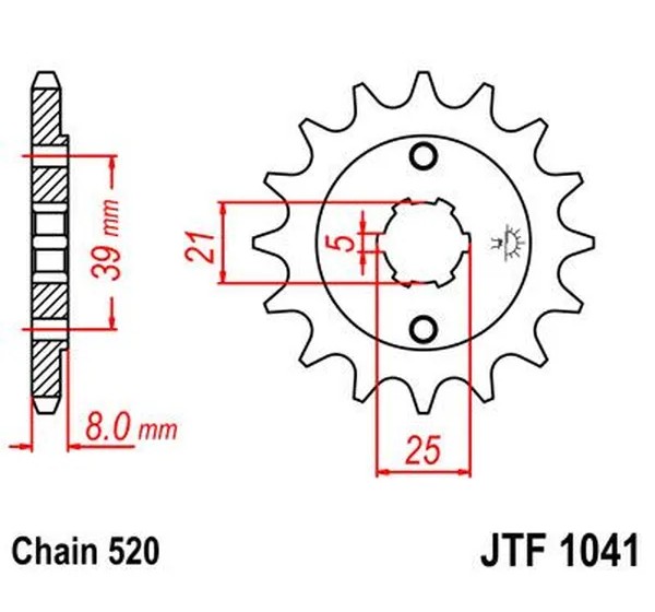 JT SPROCKETS Ritzel & Kettenräder - Detailansicht
