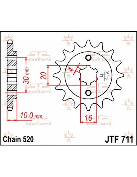 JT SPROCKETS Ritzel & Kettenräder - Detailansicht