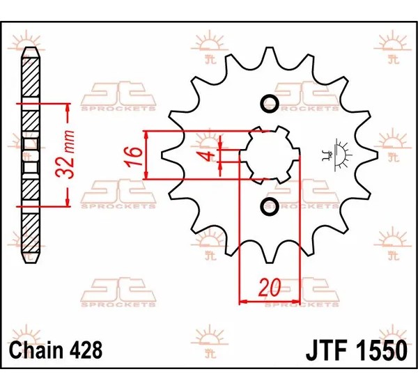 JT SPROCKETS Ritzel & Kettenräder - Detailansicht