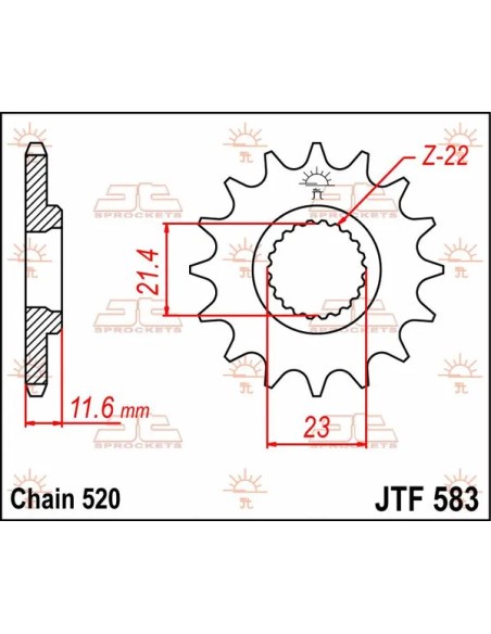 JT SPROCKETS Ritzel & Kettenräder - Detailansicht