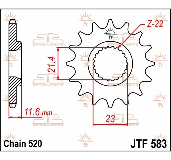 JT SPROCKETS Ritzel & Kettenräder - Detailansicht