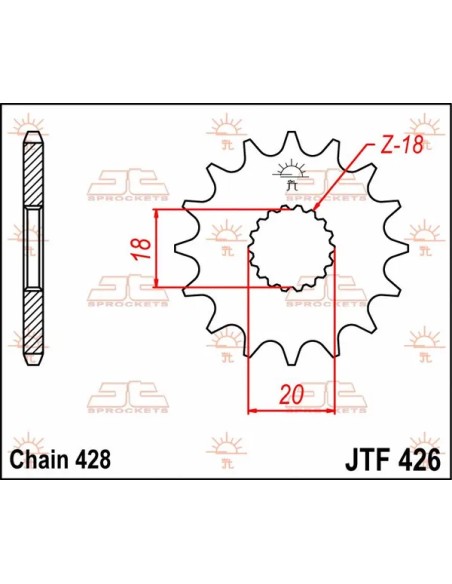 JT SPROCKETS Ritzel & Kettenräder - Detailansicht
