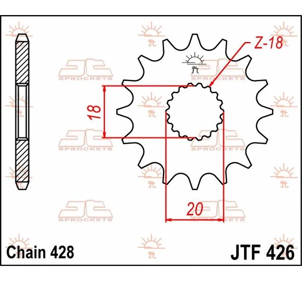 JT SPROCKETS Ritzel & Kettenräder - Detailansicht