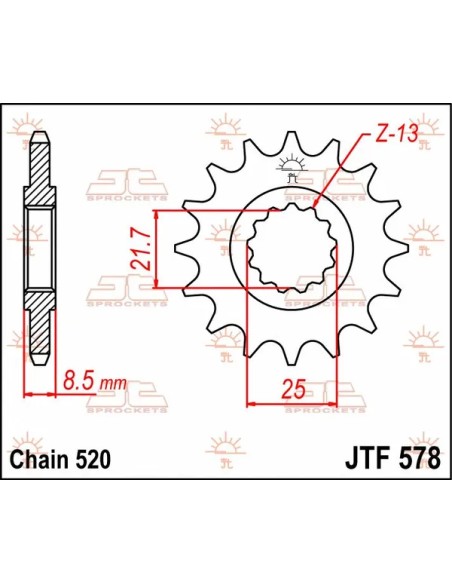 JT SPROCKETS Ritzel & Kettenräder - Detailansicht