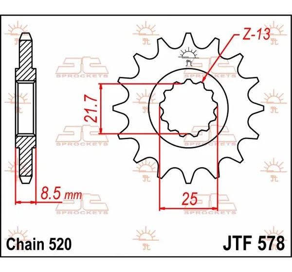 JT SPROCKETS Ritzel & Kettenräder - Detailansicht