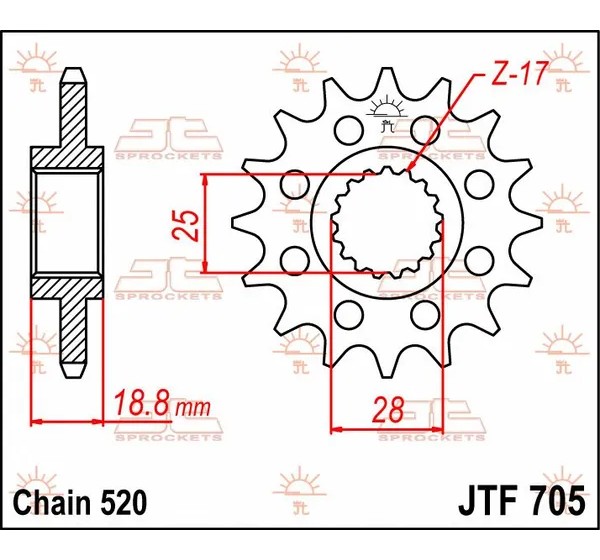 JT SPROCKETS Ritzel & Kettenräder - Detailansicht