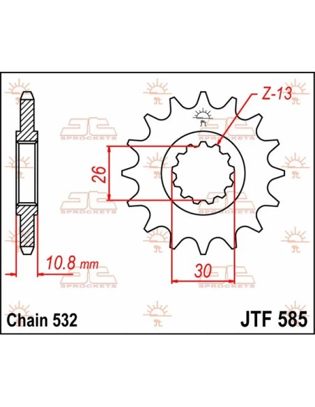 JT SPROCKETS Ritzel & Kettenräder - Detailansicht
