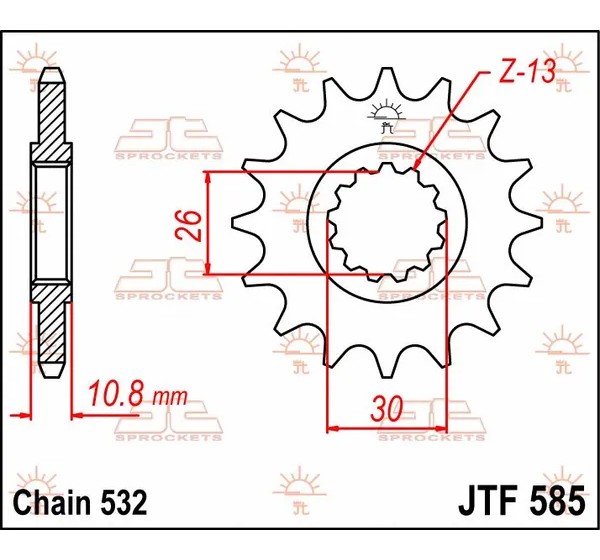 JT SPROCKETS Ritzel & Kettenräder - Detailansicht