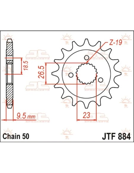 JT SPROCKETS Ritzel & Kettenräder - Detailansicht