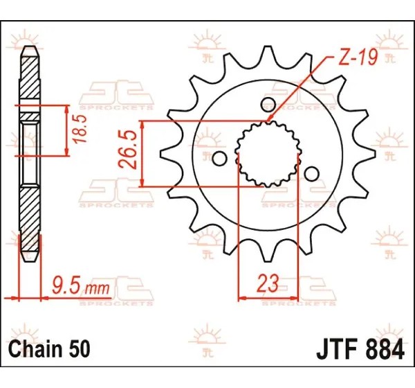 JT SPROCKETS Ritzel & Kettenräder - Detailansicht