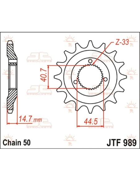 JT SPROCKETS Ritzel & Kettenräder - Detailansicht