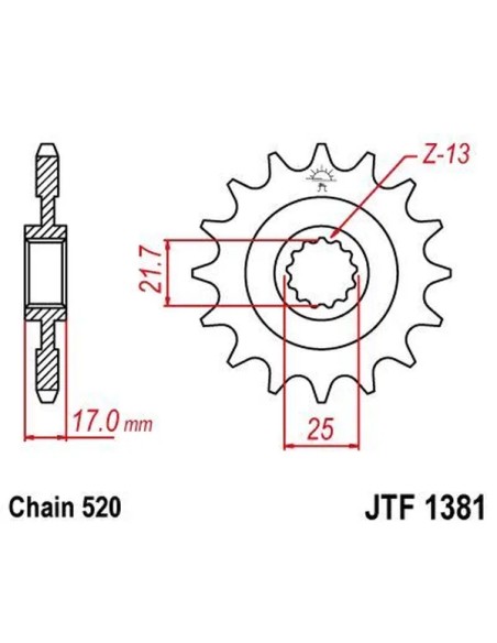 JT SPROCKETS Ritzel & Kettenräder - Detailansicht