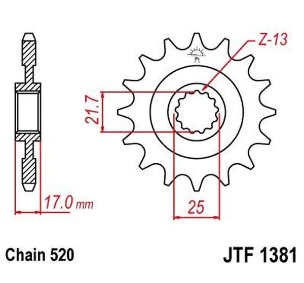JT SPROCKETS Ritzel & Kettenräder - Detailansicht