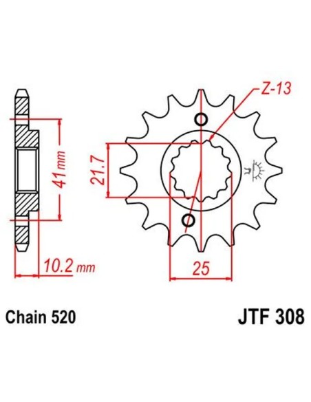 JT SPROCKETS Ritzel & Kettenräder - Detailansicht