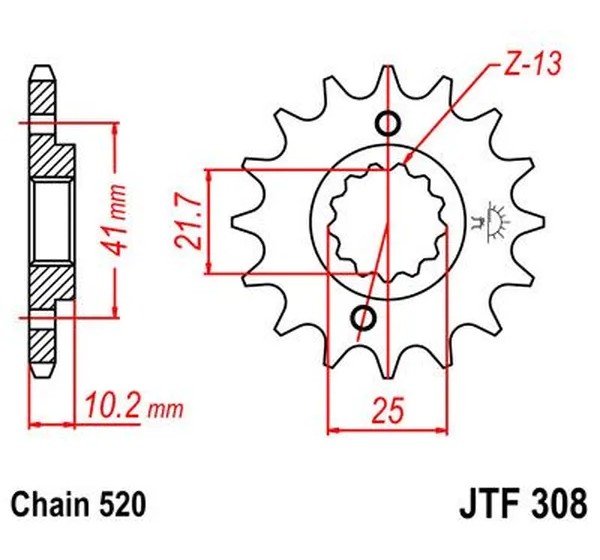 JT SPROCKETS Ritzel & Kettenräder - Detailansicht