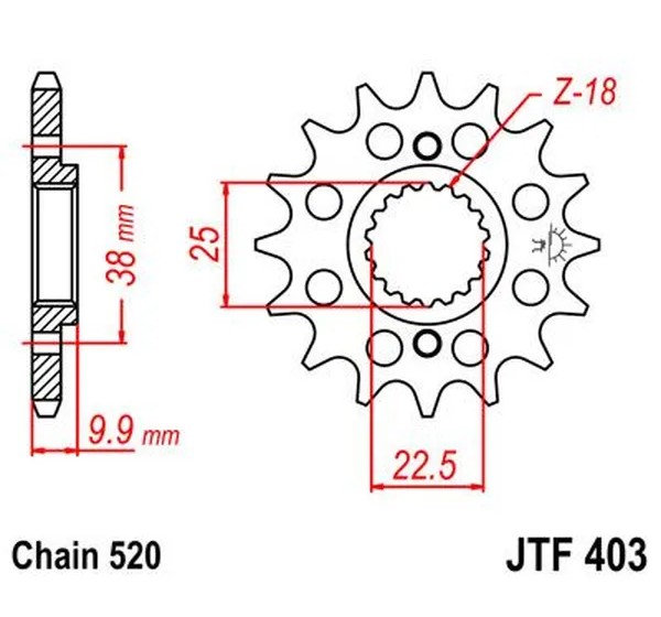 JT SPROCKETS Ritzel & Kettenräder - Detailansicht
