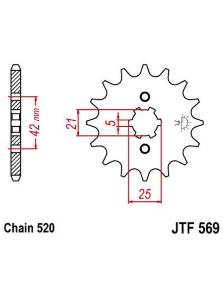 JT SPROCKETS Ritzel & Kettenräder - Detailansicht