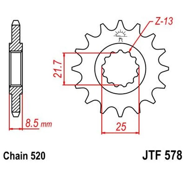 JT SPROCKETS Ritzel & Kettenräder - Detailansicht