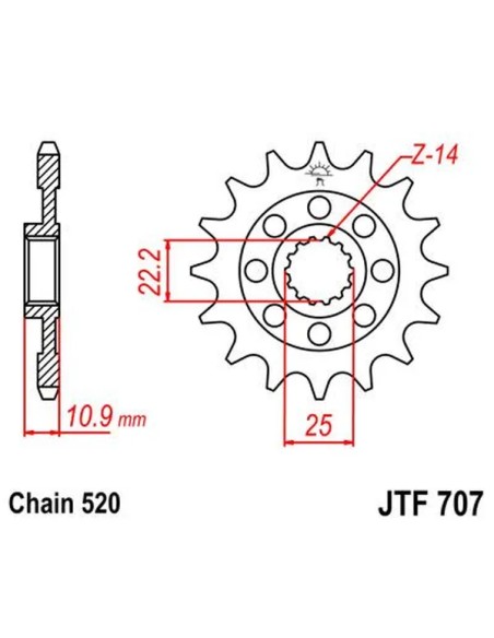 JT SPROCKETS Ritzel & Kettenräder - Detailansicht