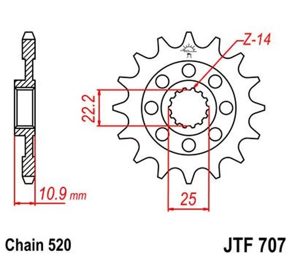 JT SPROCKETS Ritzel & Kettenräder - Detailansicht