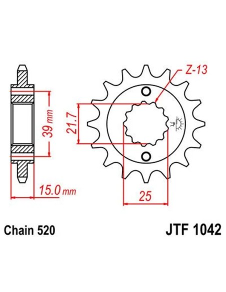 JT SPROCKETS Ritzel & Kettenräder - Detailansicht