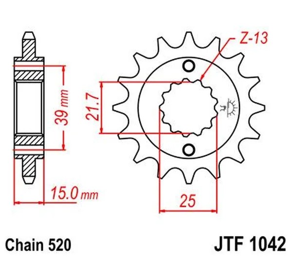 JT SPROCKETS Ritzel & Kettenräder - Detailansicht