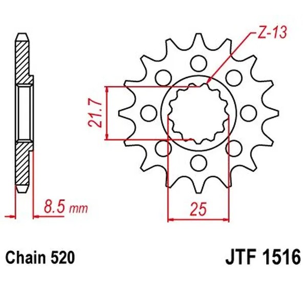 JT SPROCKETS Ritzel & Kettenräder - Detailansicht
