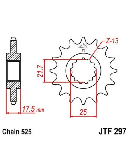 JT SPROCKETS Ritzel & Kettenräder - Detailansicht