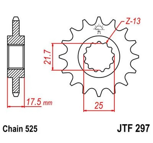 JT SPROCKETS Ritzel & Kettenräder - Detailansicht