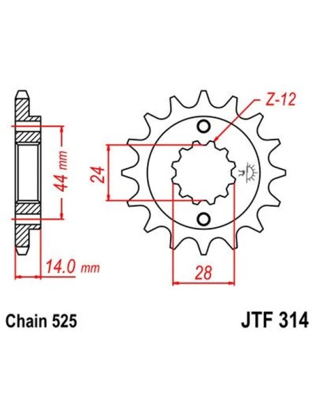 JT SPROCKETS Ritzel & Kettenräder - Detailansicht