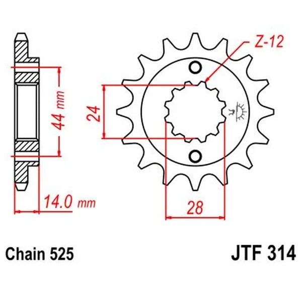 JT SPROCKETS Ritzel & Kettenräder - Detailansicht